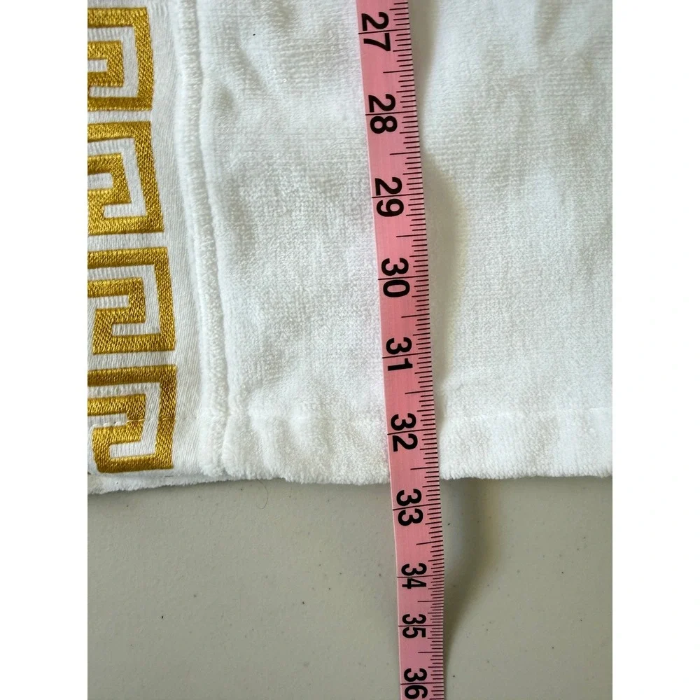 NWT Kidz Clubhouse Kids Caesars Greek Key Robe Pool Resort‎ Cotton M 8-12 yo
